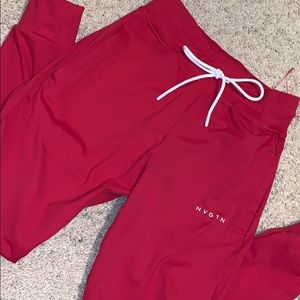 Red NVGTN joggers. Read description!